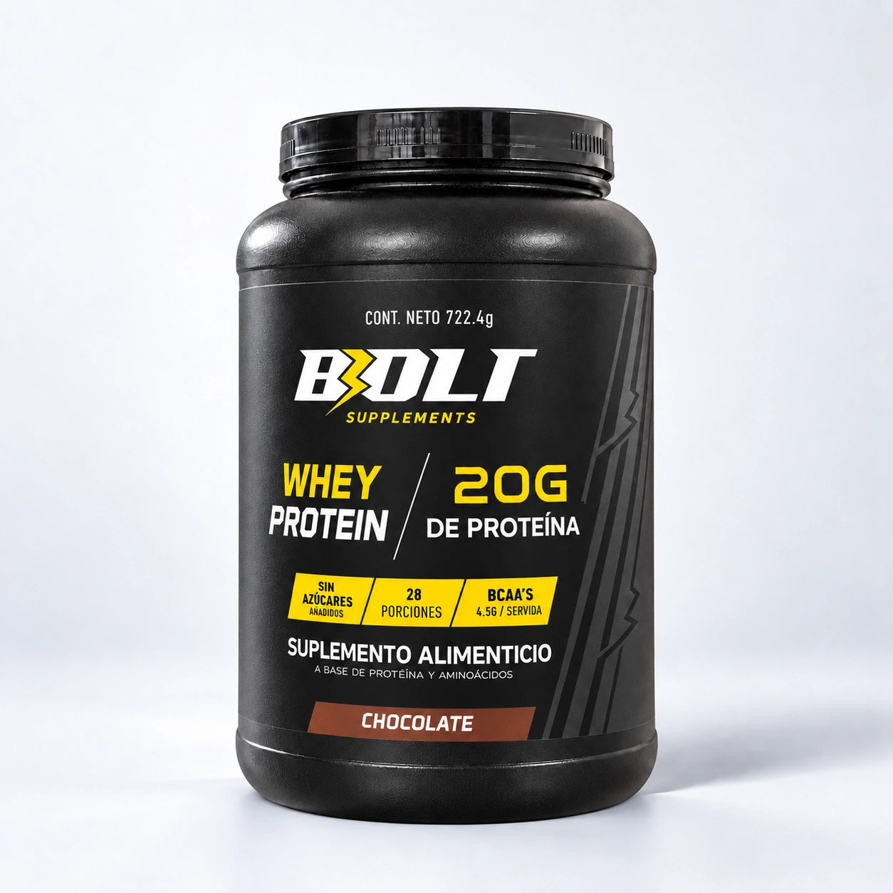 Whey Protein Chocolate, vista frontal